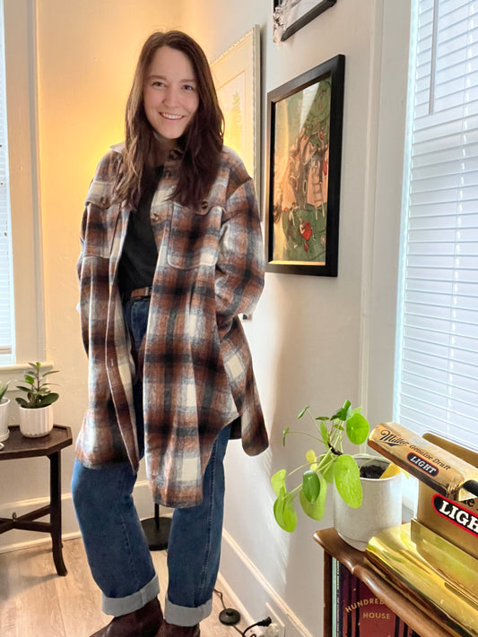 Long Flannel Shacket